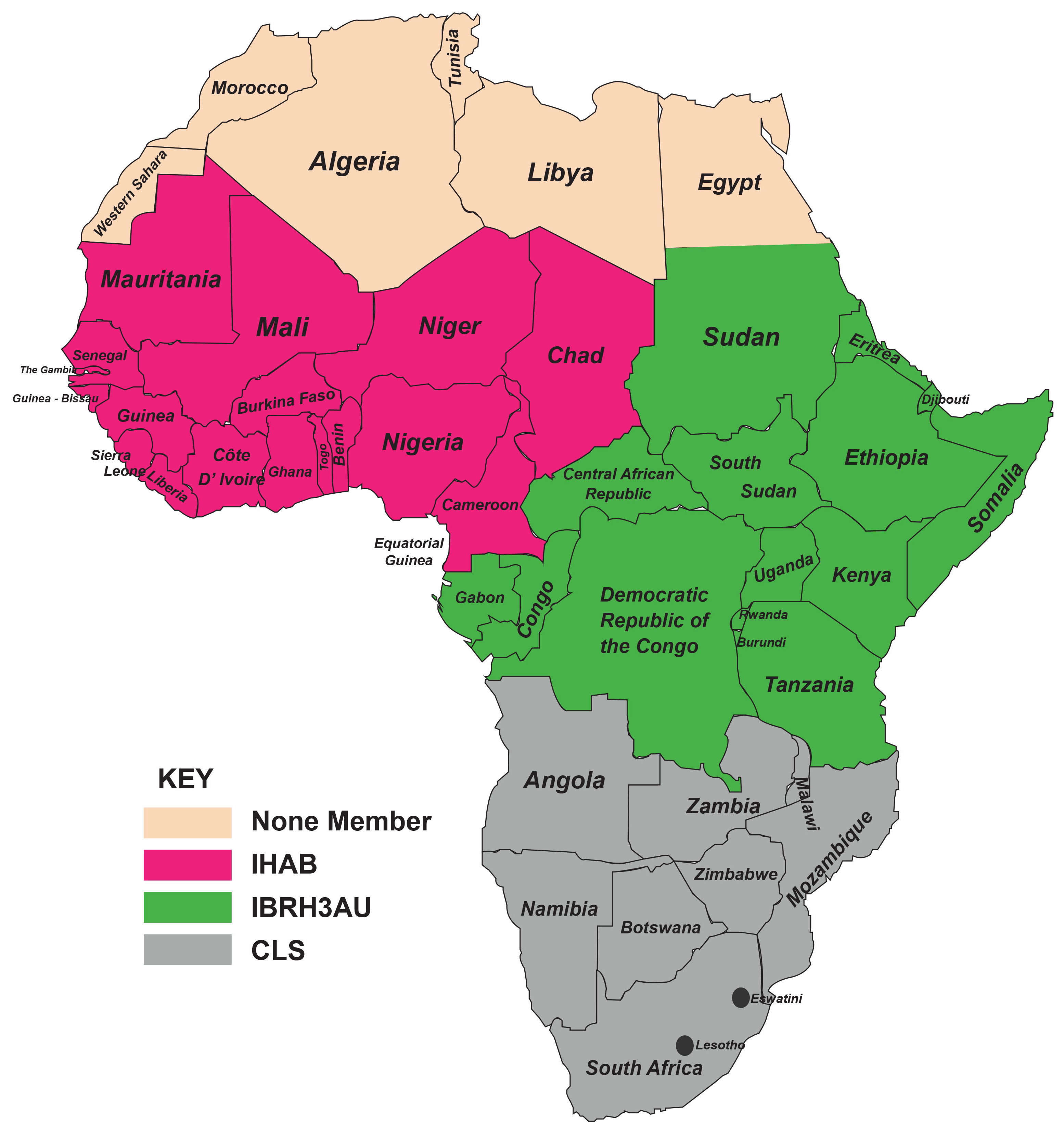 H3Africa Sample Deposit Map